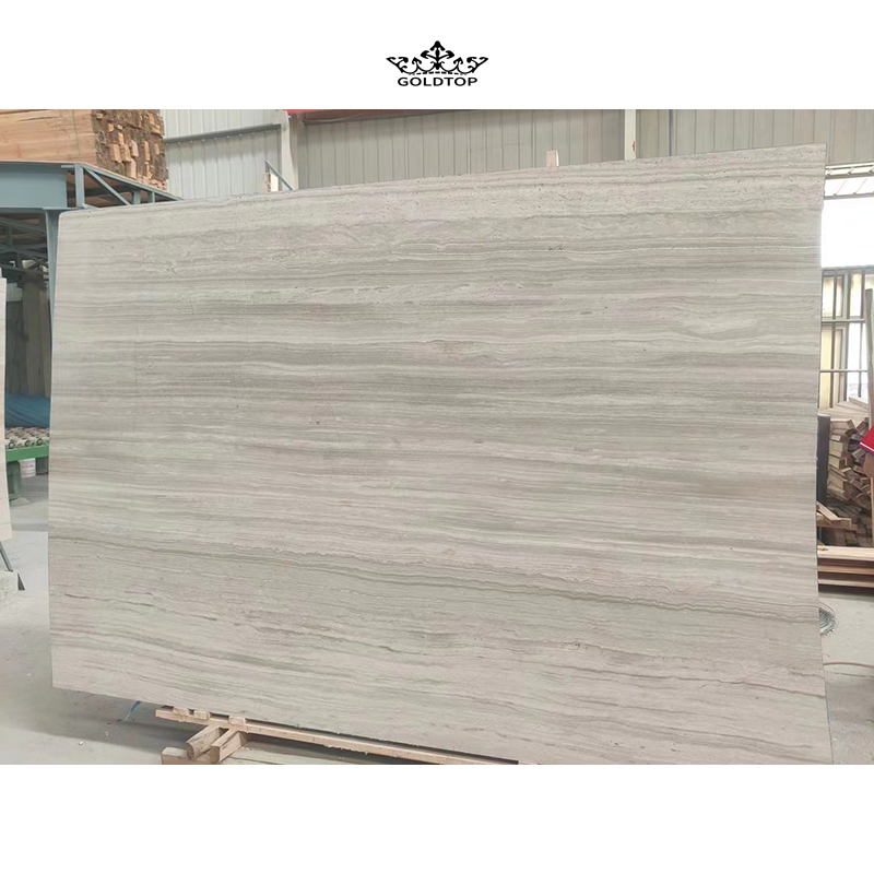 Lastra di marmo bianco in legno bianco