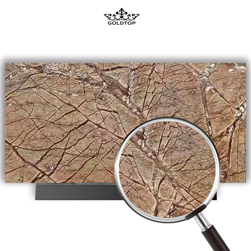 Lastra di marmo marrone foresta dell'India