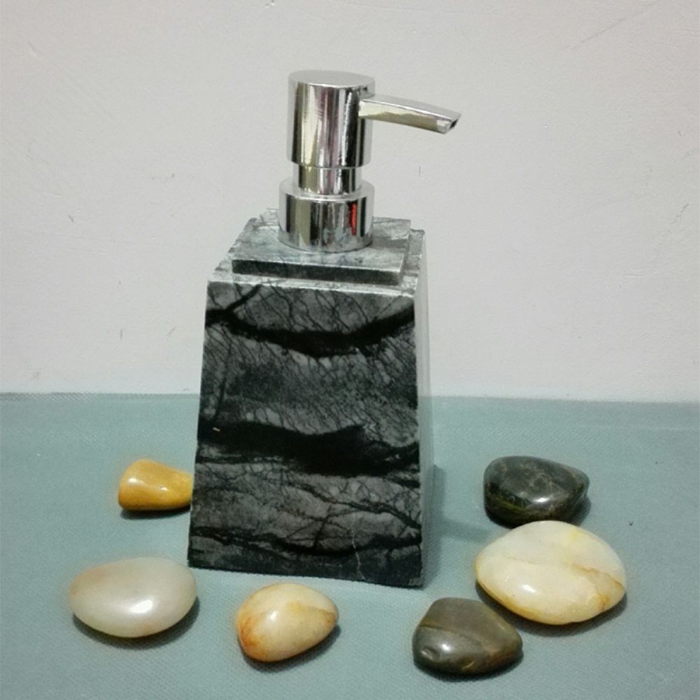 Scatola per gel doccia artigianale in pietra di marmo