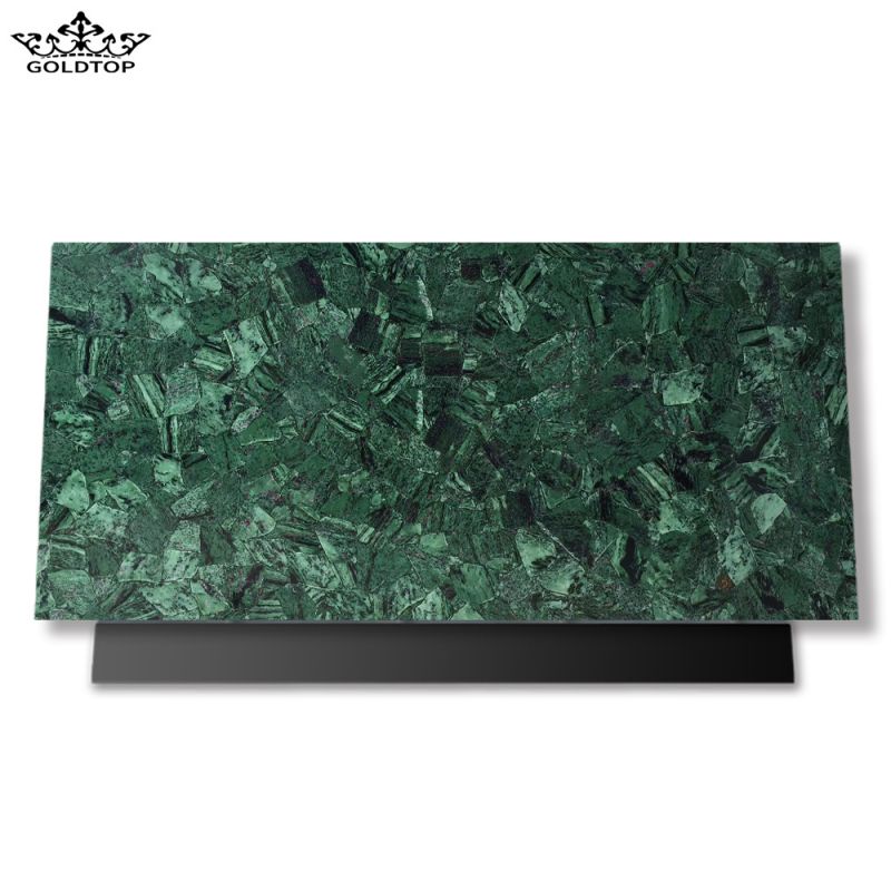 Lastra di pietra semipreziosa smeraldo