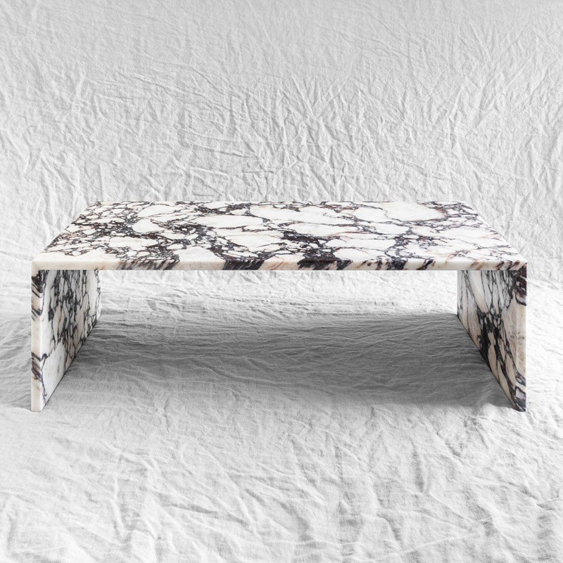 Tavolino in pietra naturale Tavolino da tè quadrato in stile nordico