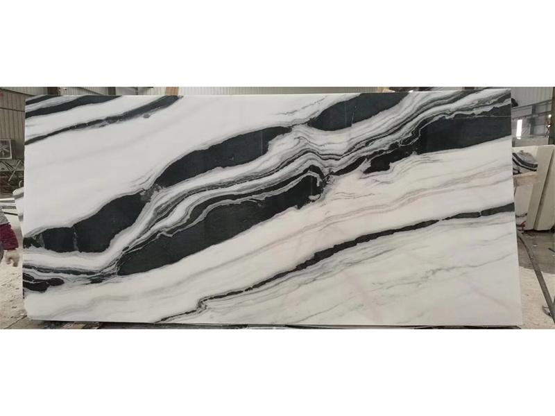 Piastrelle per pavimenti in lastre di marmo bianco e nero Backround Panda Cina