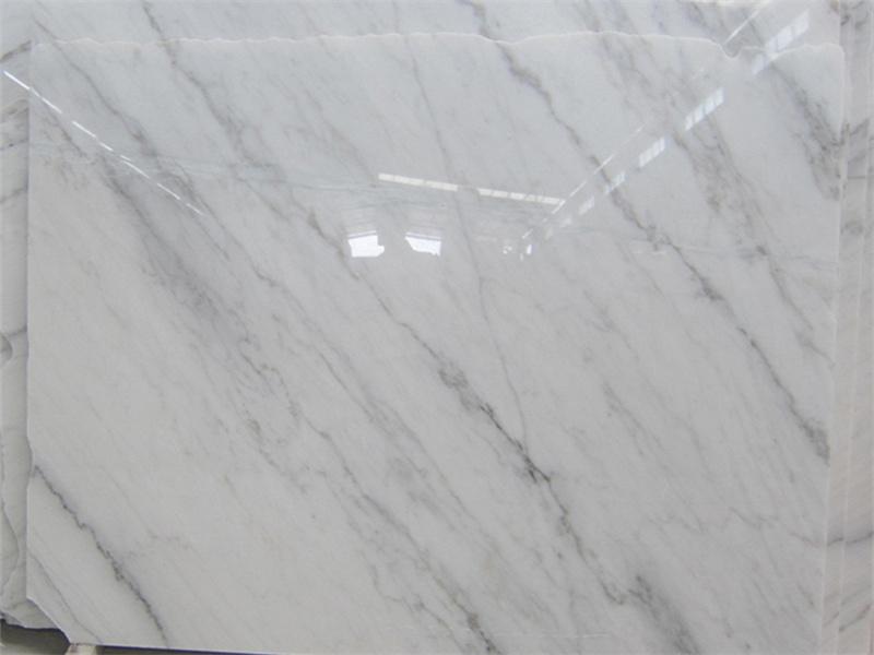 Controsoffitti del backsplash della cucina delle lastre di marmo bianco di Carrara della Cina