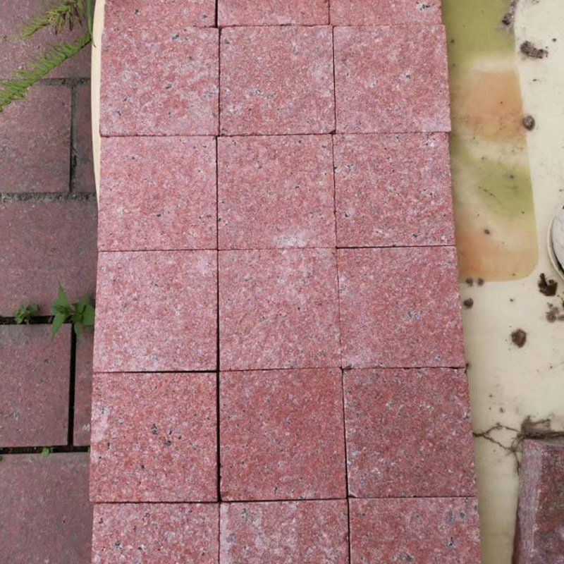 Pietra del paesaggio della ringhiera per esterni del pavimento in piastrelle di granito rosso imperiale