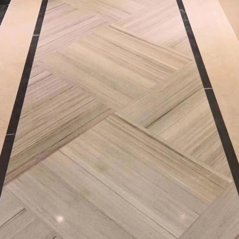 Pietra per scale in piastrelle per pavimenti in marmo con venature del legno beige