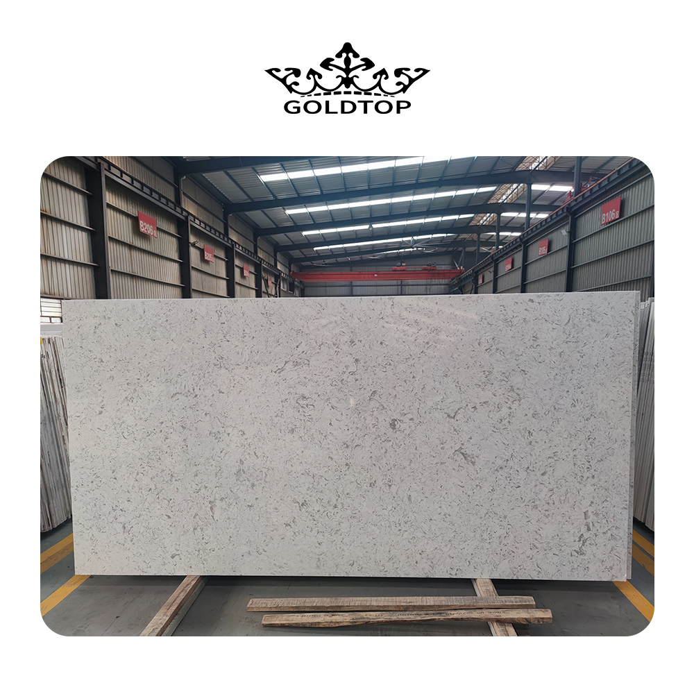 4027 Bianco Stream Quartz Slab