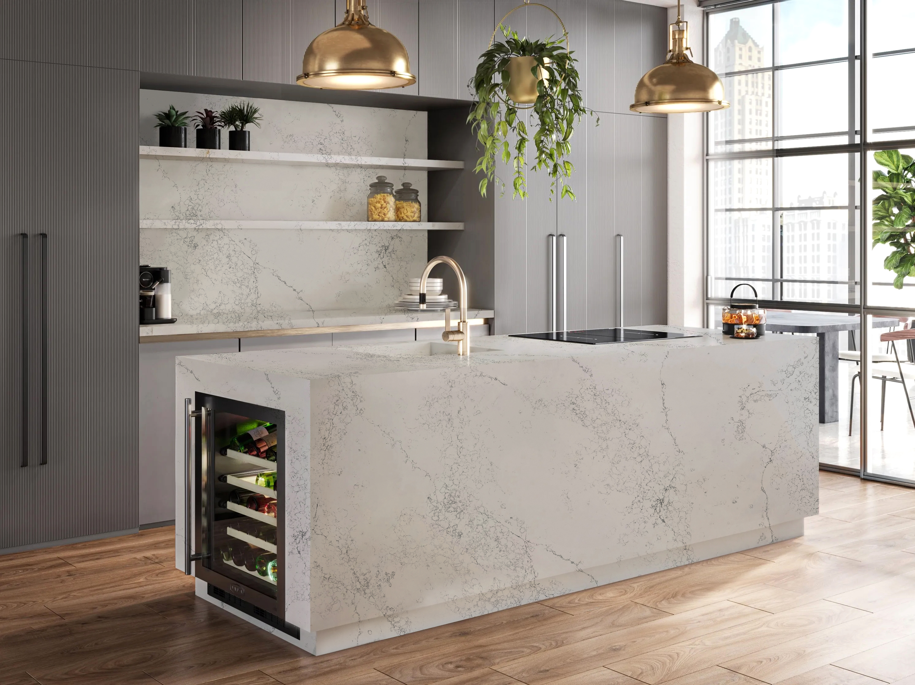 6009 Empira wvhite Concrete Quartz