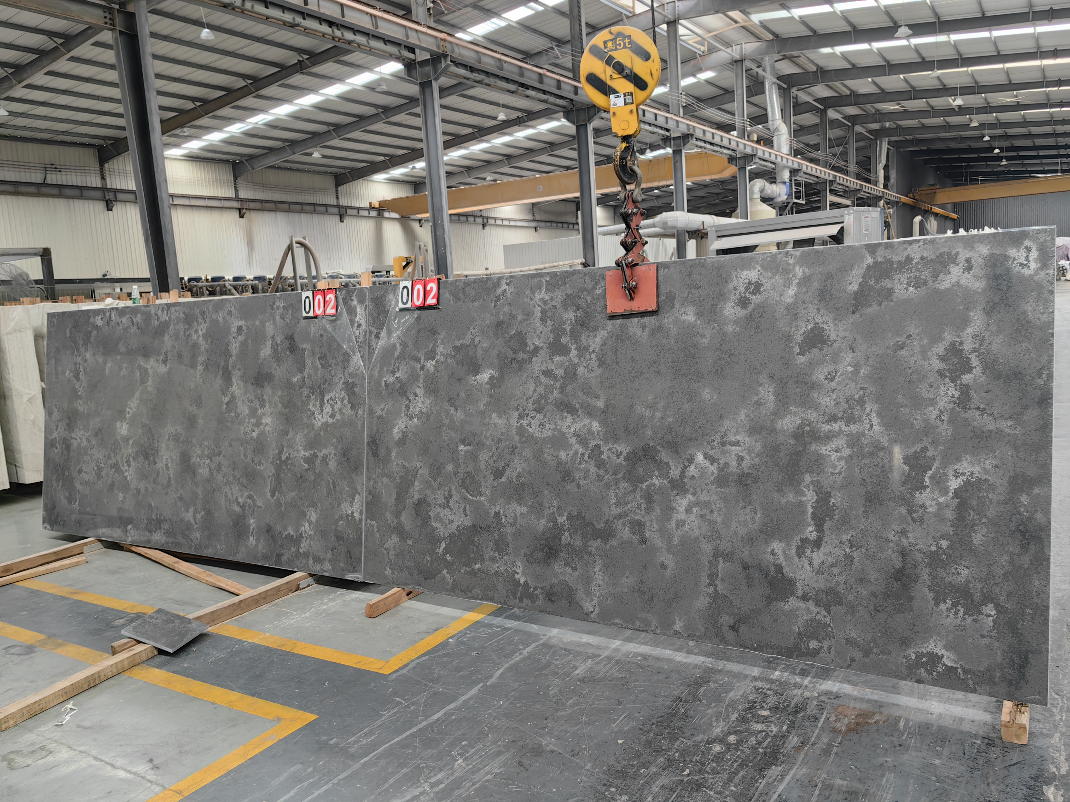 6024 Misty Concrete Quartz Slabs