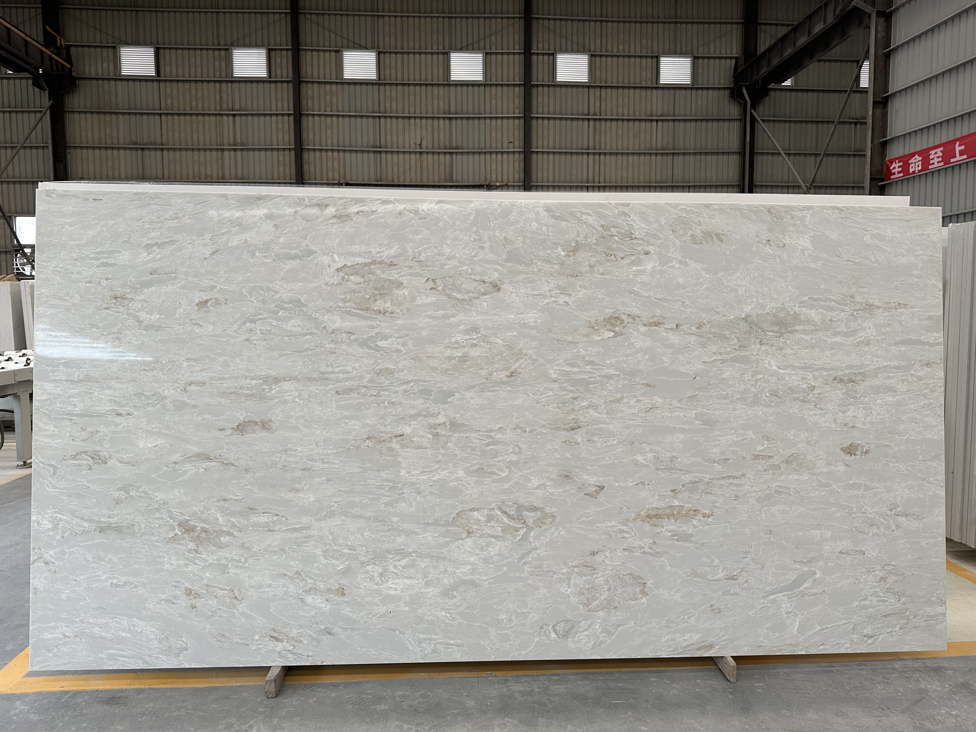 6035 Concrete Blanc Concrete Quartz Slabs