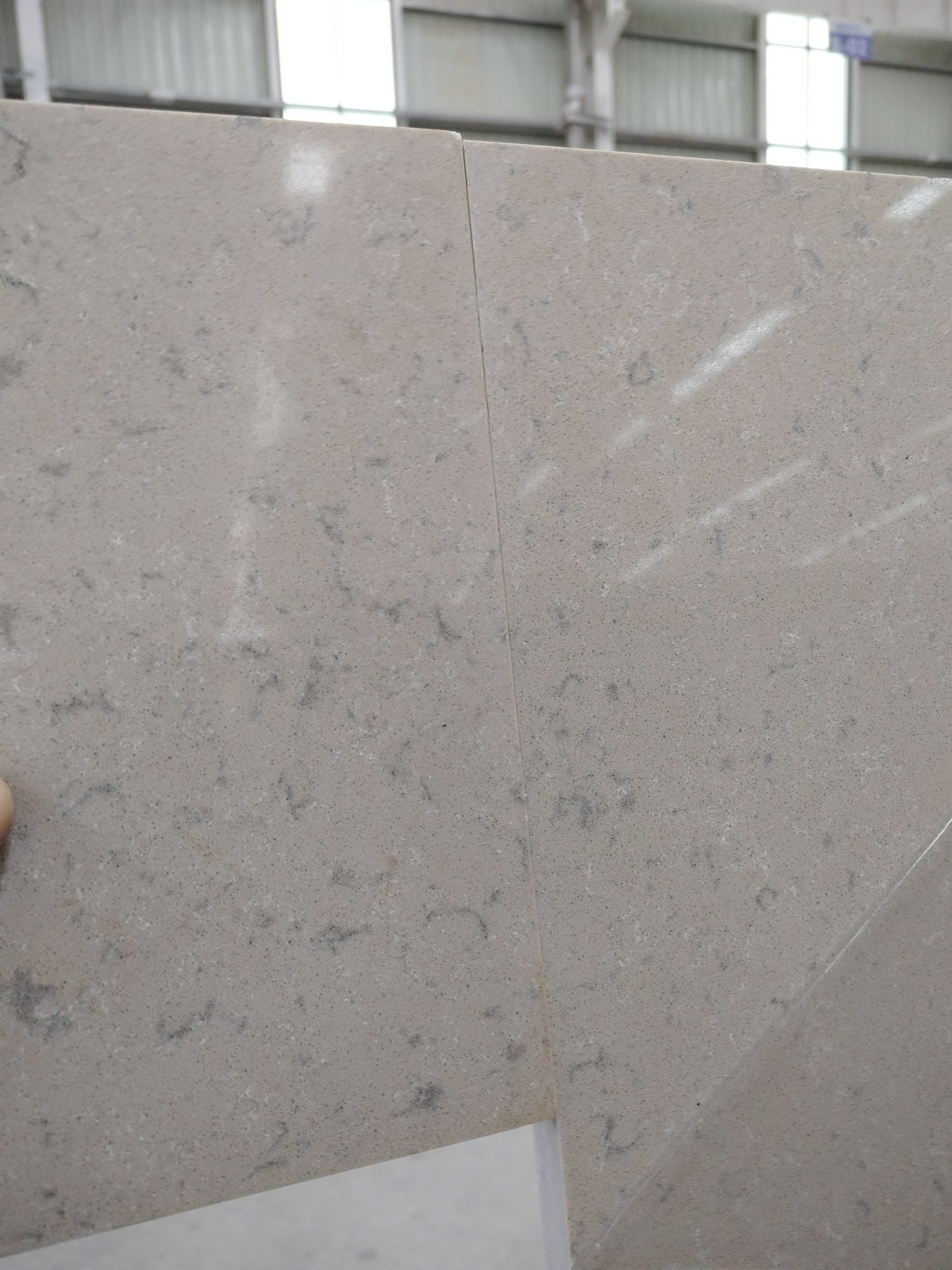 4046 Fossil Grey Marble Quartz Slab