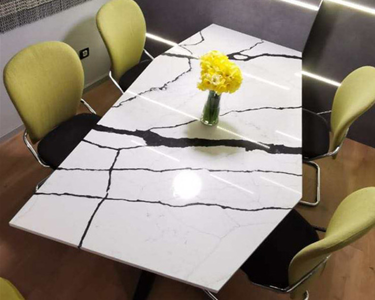 5010 New York White Quartz Countertops Super Jumbo Slab Suppliers