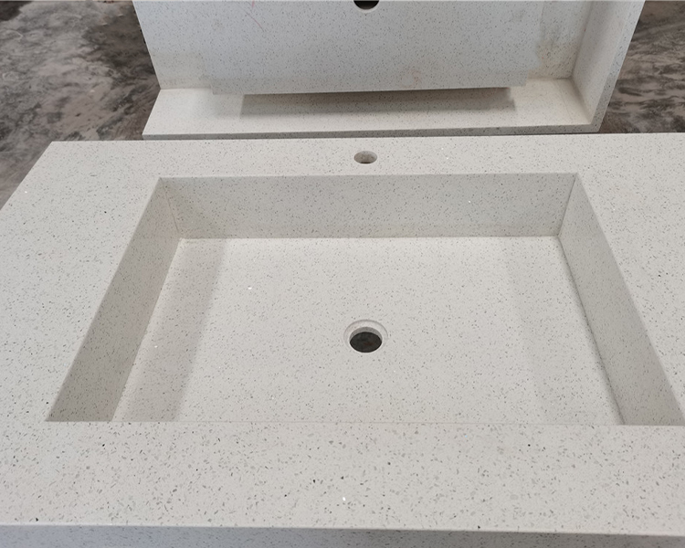 1001 Sparkle White Quartz Slab for Kitchen Countertops/ Worktops