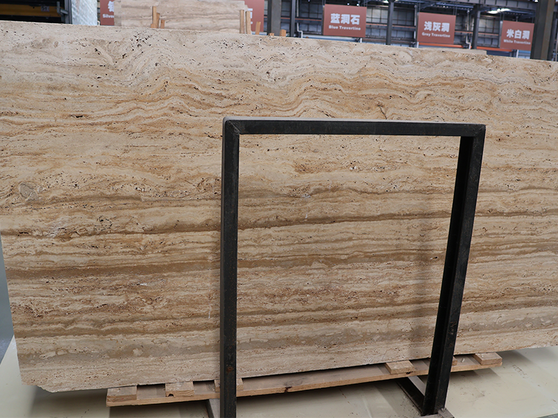 Pakistan Sliver Grey Travertine Slab For Wall Cladding/ Countertops