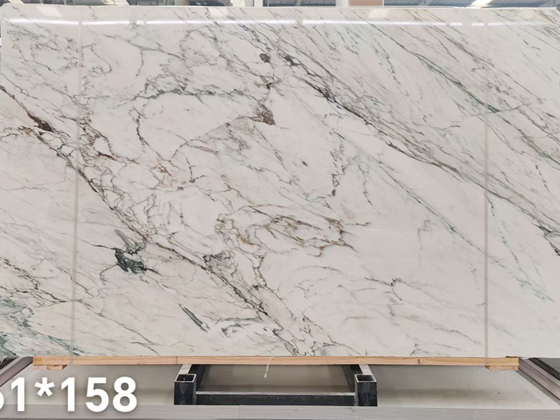 Myanmar White Calacatta Vagli Marble Slab For Wall Tiles/ Flooring/ Vanity Tops