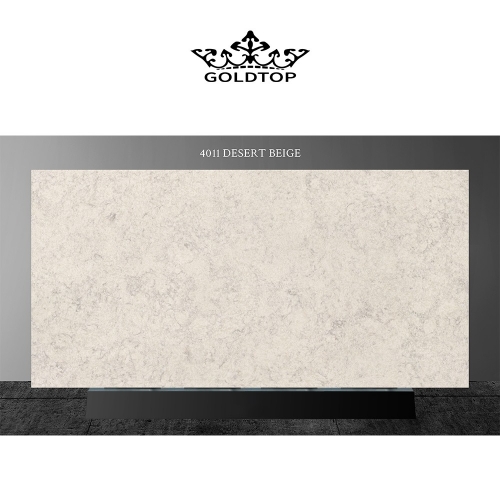 4011 Desert Beige Marble Quartz Slab
