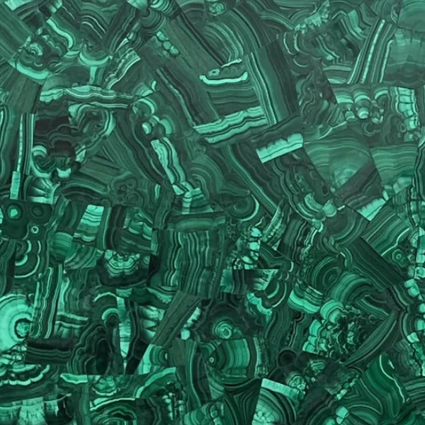 Pietra semipreziosa verde malachite