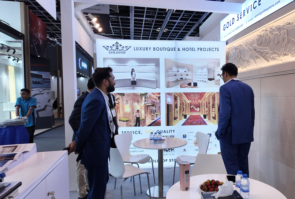 GOLDTOP conclude con successo la prima giornata al BIG 5 Global, suscitando un forte interesse per le soluzioni in pietra di alta qualità