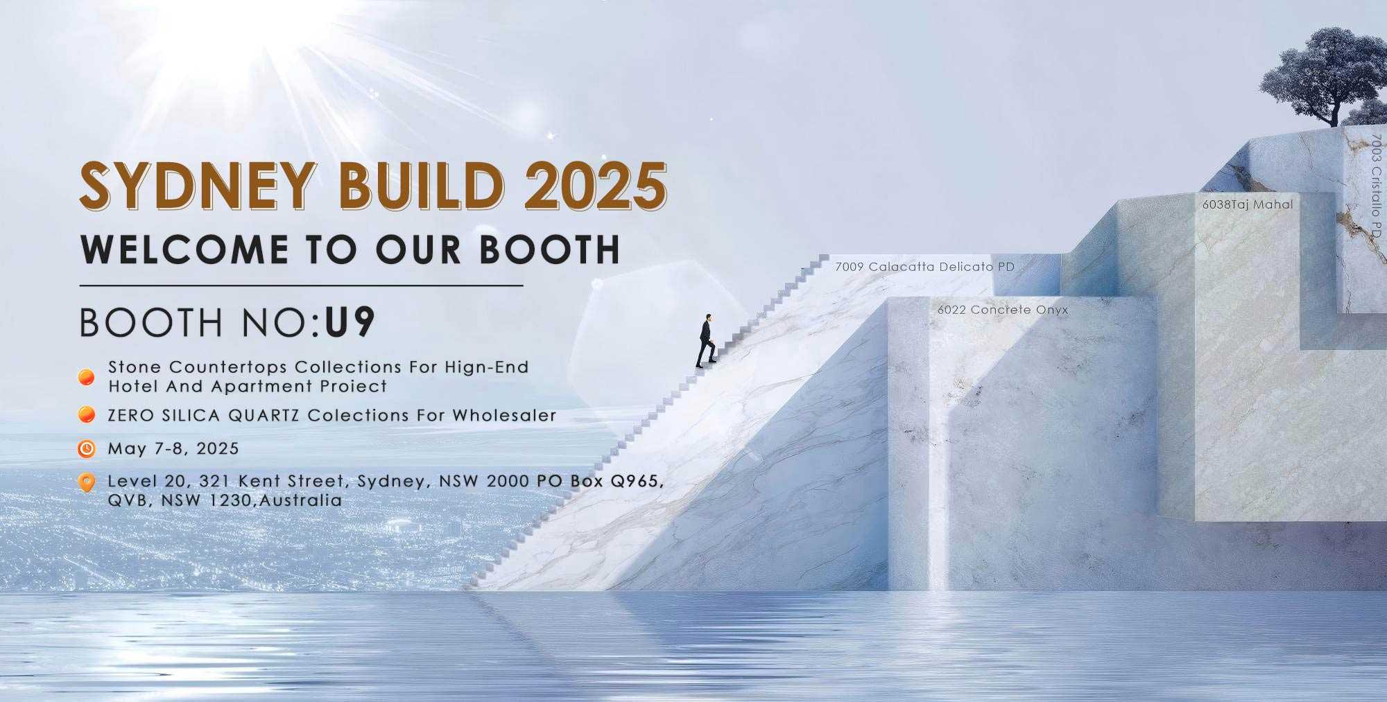 GOLDTOP STONE esporrà al Sydney Build 2025: siete invitati!